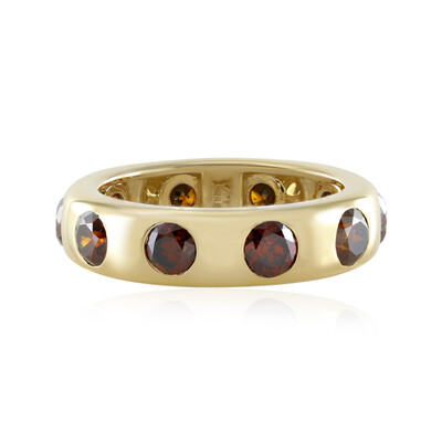 14K I2 Red Diamond Gold Ring (de Melo)