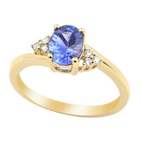 9K AAA Tanzanite Gold Ring