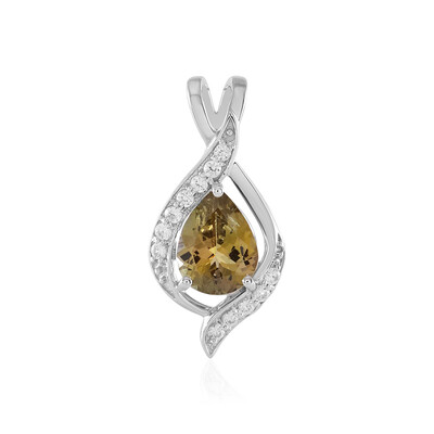 9K Unheated Yellow Tanzanite Gold Pendant