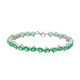 Zambian Emerald Silver Bracelet