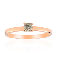 9K SI1 Argyle Rose De France Diamond Gold Ring