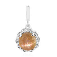 Cat´s Eye Sunstone Silver Pendant