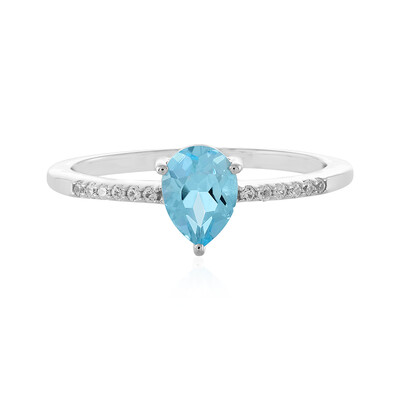 Sky Blue Topaz Silver Ring