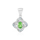 Tsavorite Silver Pendant