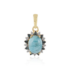 Larimar Silver Pendant