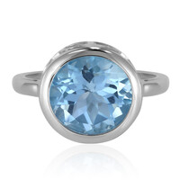 Sky Blue Topaz Silver Ring