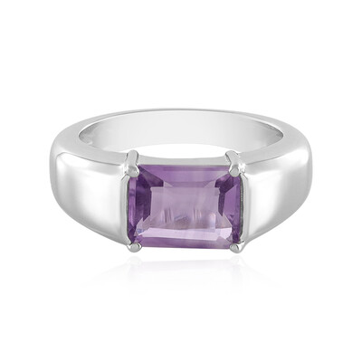 Rose de France Amethyst Silver Ring