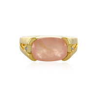 Rose Quartz Silver Ring