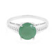 Green Chalcedony Silver Ring