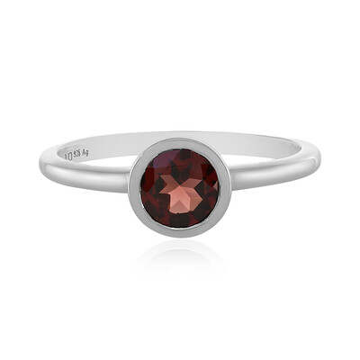 Mozambique Garnet Silver Ring