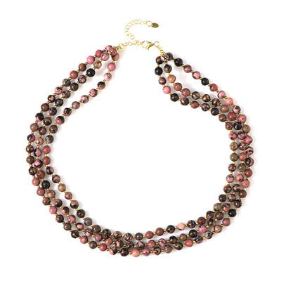 Rhodonite Silver Necklace