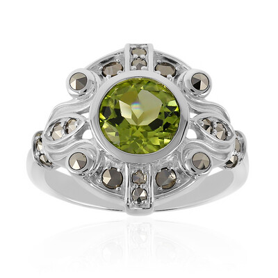 Peridot Silver Ring (Annette classic)