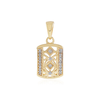 I2 (I) Diamond Silver Pendant