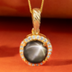 Black Star Sapphire Silver Pendant