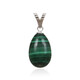 Malachite Silver Pendant