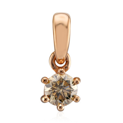 9K VS1 Argyle Rose De France Diamond Gold Pendant (Annette)