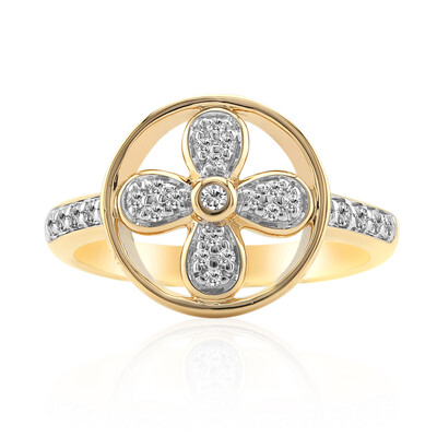 9K SI1 (G) Diamond Gold Ring (Annette)