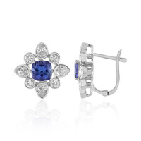 Tanzanite Silver Earrings