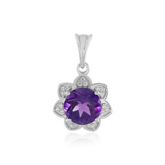 Amethyst Silver Pendant