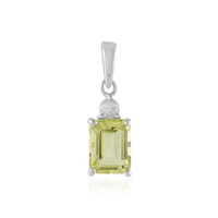 Ouro Verde Quartz Silver Pendant