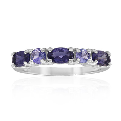 Iolite Silver Ring