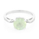 Prehnite Silver Ring