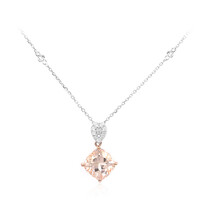 10K AAA Morganite Gold Necklace