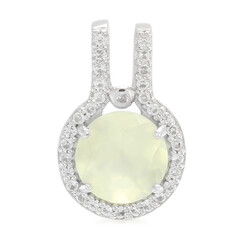 Prehnite Silver Pendant