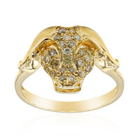 14K SI2 Fancy Diamond Gold Ring (CIRARI)