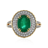 18K AAA Zambian Emerald Gold Ring (D'vyere)