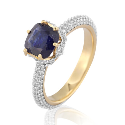 Madagascar Blue Sapphire Silver Ring (de Melo)