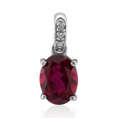 Pink Topaz Silver Pendant