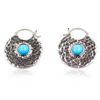 Sleeping Beauty Turquoise Silver Earrings (Faszination Türkis)