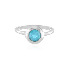 Paraiba Color Topaz Silver Ring