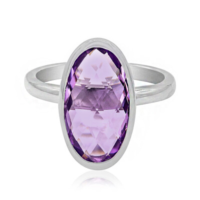 Rose de France Amethyst Silver Ring (MONOSONO COLLECTION)