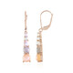 Peach Moonstone Silver Earrings (KM by Juwelo)