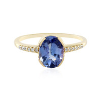 9K Unheated Tanzanite Gold Ring