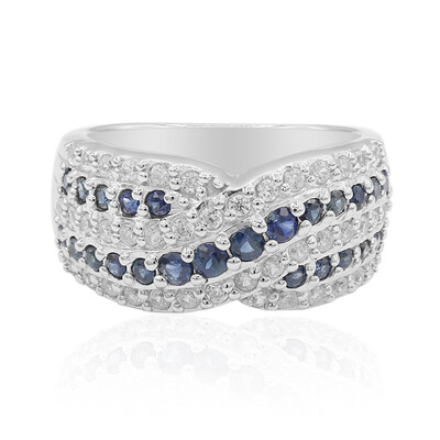 Blue Sapphire Silver Ring