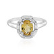 Yellow Beryl Silver Ring