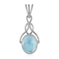 Larimar Silver Pendant