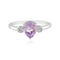 Rose de France Amethyst Silver Ring