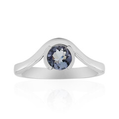 Unheated Tanzanite Silver Ring