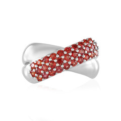 Tanzanian Ruby Silver Ring