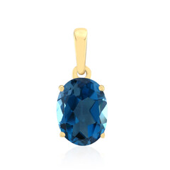 9K London Blue Topaz Gold Pendant