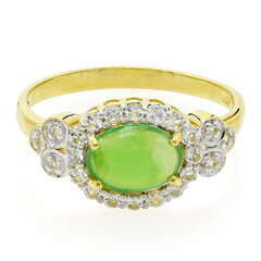 Imperial Chrysoprase Silver Ring