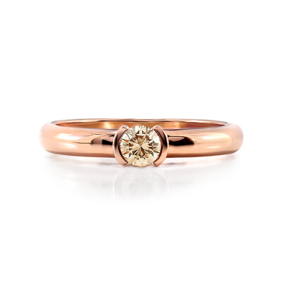 9K VS1 Argyle Rose De France Diamond Gold Ring (Annette)