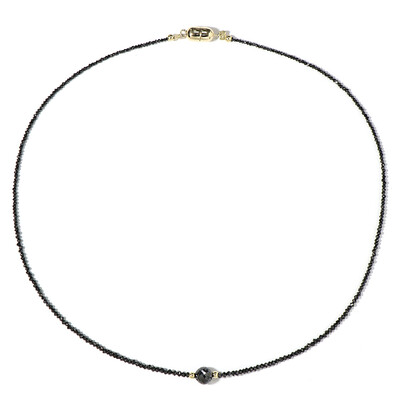 9K Black Diamond Gold Necklace (Adela Gold)