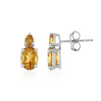 Citrine Silver Earrings