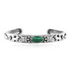 Malachite Silver Bangle (Desert Chic)