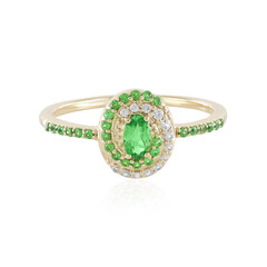 9K Tsavorite Gold Ring